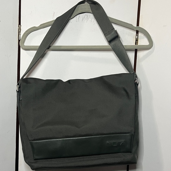 Tumi Olive Green Messenger Bag